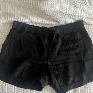 Black Caslon Linen pull up Women's Shorts Sz -L